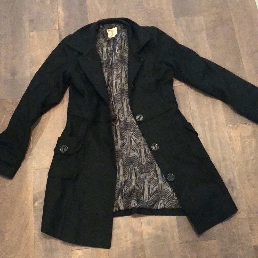 Black pea coat